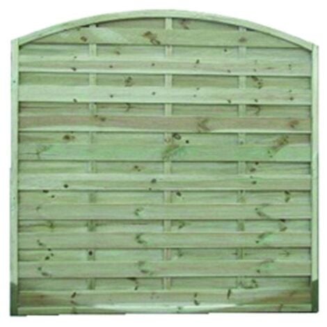 Pannello frangivento frangivista ad arco in pino impregnato cm.180x180h per giardino terrazza