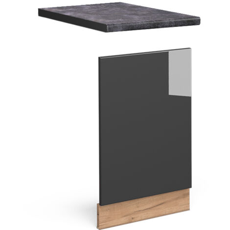 Pannello frontale Fame-Line, Antracite lucido, 45 cm , PL Antracite, Vicco