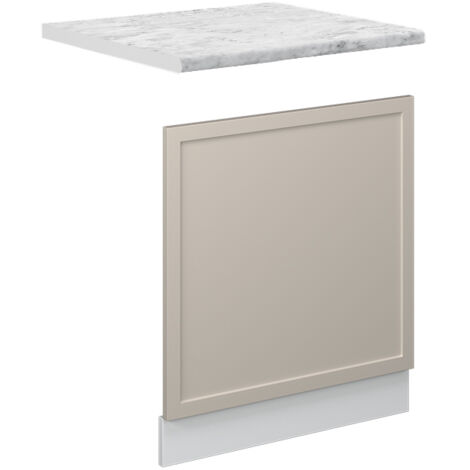 Pannello frontale Fame-Line, GrigioBeige, 60 cm , PL Marmo, Vicco