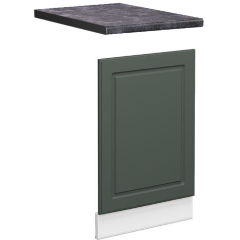 Pannello frontale Fame-Line, Verde-oro rustico, 45 cm , PL Antracite, Vicco