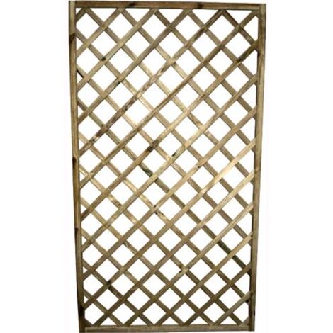 Pannello Grigliato Giardino Lasa In Legno Impregnato 90Xh180 Cm 1 Pz
