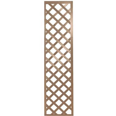 Pannello grigliato "Patio" rettangolare in legno tropicale naturale per recinzioni giardino e terrazzo