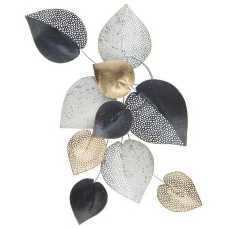 Pannello Half Leaf 62,5x5,5x40 cm in Ferro Multicolor