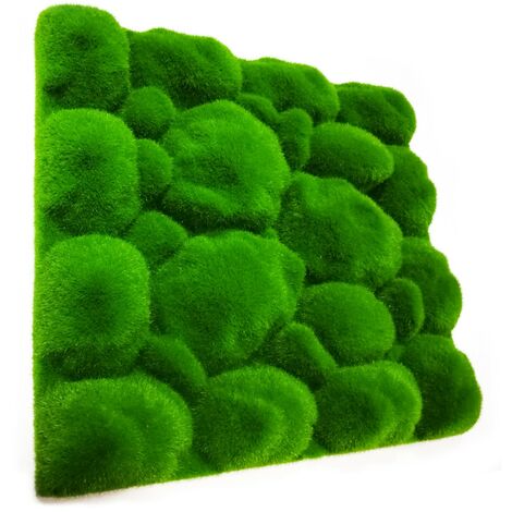 Pannello in EPS a rilievo finto muschio 30x30cm - spessore max 3,5cm