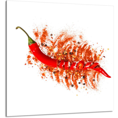 PANNELLO IN VETRO PER CUCINA 60x65 Chilli
