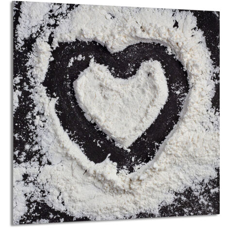 PANNELLO IN VETRO PER CUCINA 60x65 Cuore