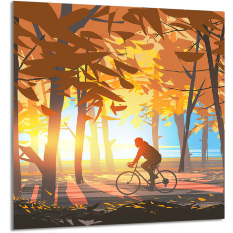 PANNELLO IN VETRO PER CUCINA 60x65 Forest