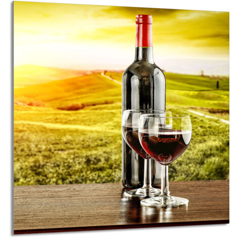 PANNELLO IN VETRO PER CUCINA 60x85 Vino