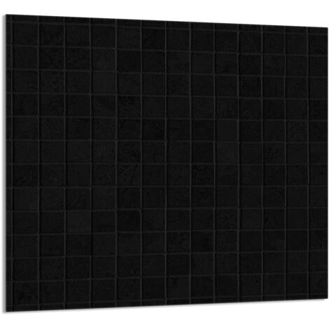 PANNELLO IN VETRO PER CUCINA 65x60 Nero