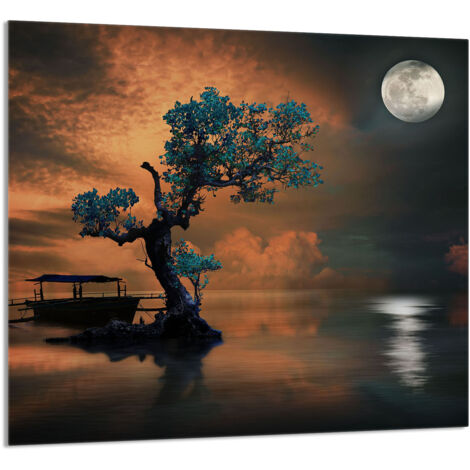 PANNELLO IN VETRO PER CUCINA 65x60 Tree