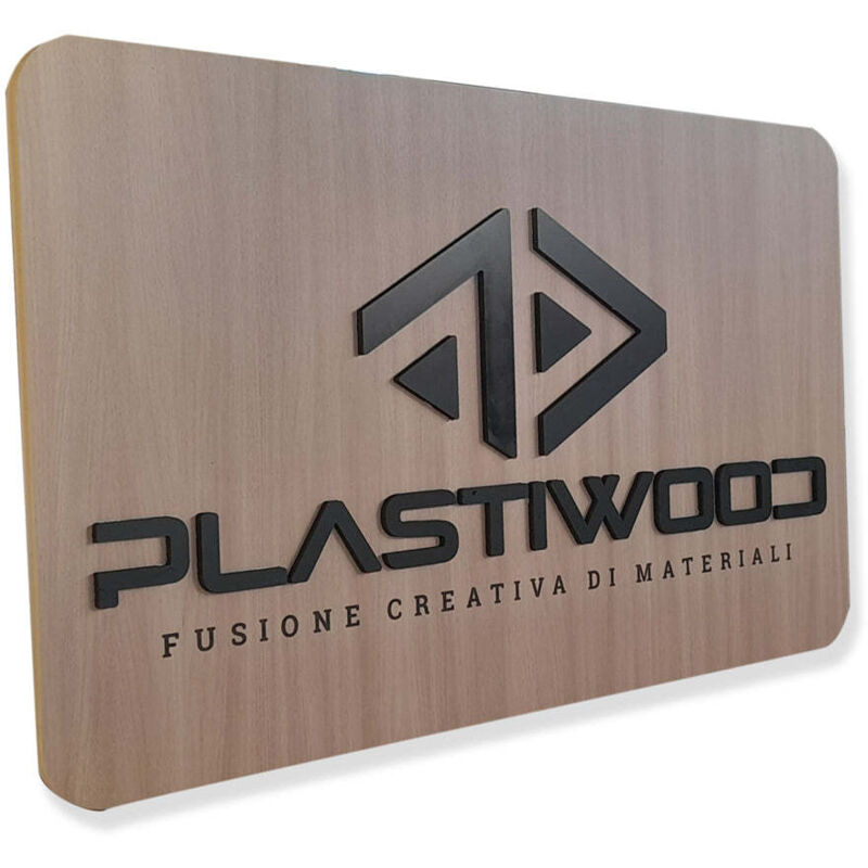 Signorbit Pannello In Wpc Spessore 20 Mm Finitura Legno Chiaro Misu...