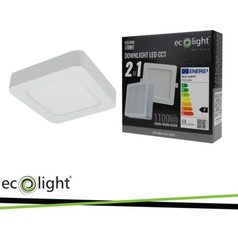 PANNELLO INCASSO 12W QUADRATO  CCT 2IN1 (INCASSO E SUPERF.)