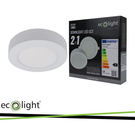 PANNELLO INCASSO 18W ROTONDO CCT 2IN1 (INCASSO E SUPERF.)