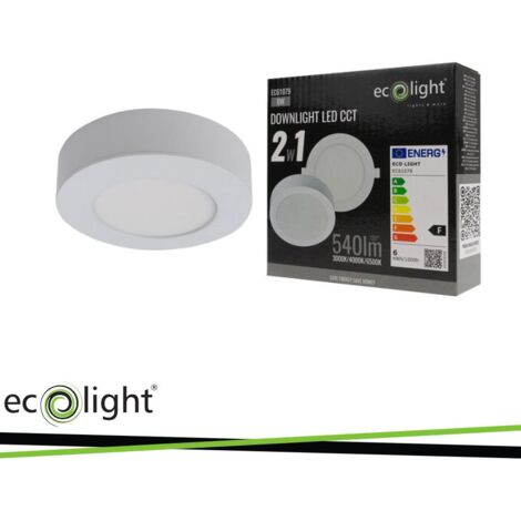 PANNELLO INCASSO 6W ROTONDO CCT 2IN1 (INCASSO E SUPERF.)