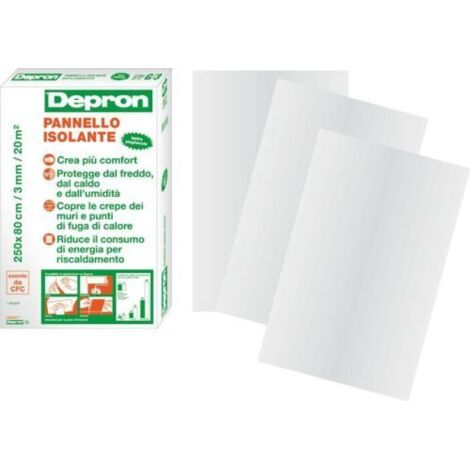 DESANTIS Pannello isolante depron cm 80x125 spessore mm 3 confezione da 10 pezzi