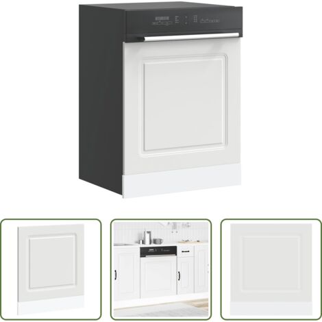 Pannello lavastoviglie -  Pannello Lavastoviglie Kalmar Bianco 60x1,5x67 cm in Truciolato