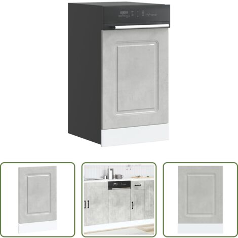 Pannello lavastoviglie -  Pannello Lavastoviglie Kalmar Grigio Cemento 45x1,5x67 cm