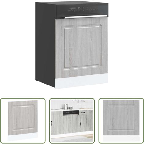 Pannello lavastoviglie -  Pannello Lavastoviglie Kalmar Grigio Sonoma 60x1,5x67 cm