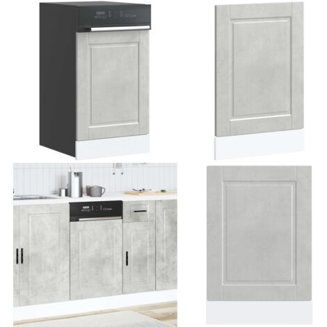Pannello Lavastoviglie Porto Grigio Cemento 45x1,5x67 cm - Pannello lavastoviglie - Armadio da cucina