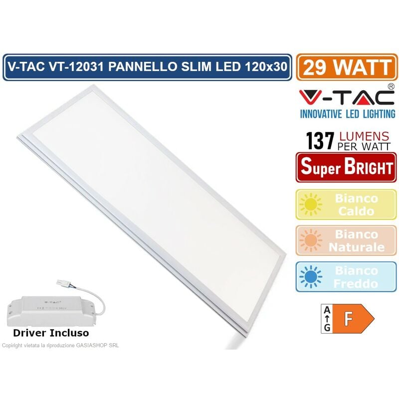 Generation VT-12031 pannello led rettangolare