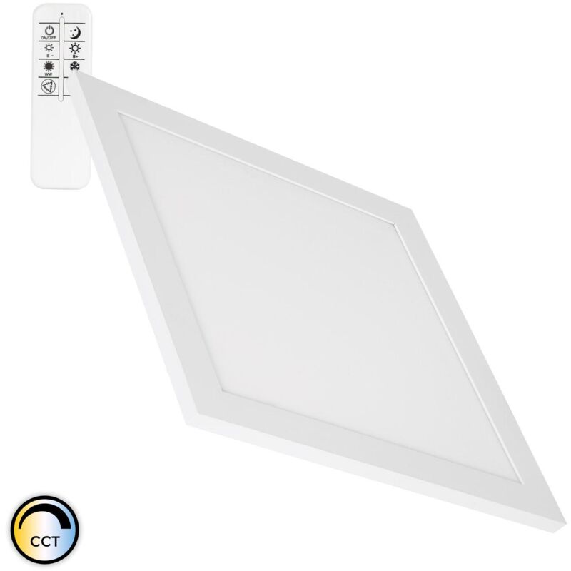 Image of Ledkia - Pannello led 30x30cm 20W 2000lm Regolabile cct Selezionabile con Telecomando Selezionabile (Caldo-Neutro-Freddo)