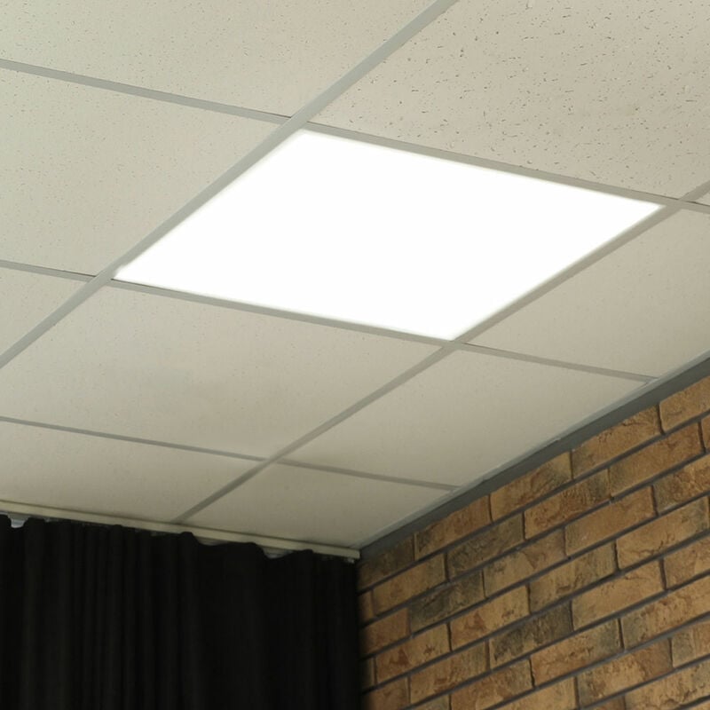 Image of Etc-shop - Pannello led 59,5x59,5 lampada da soffitto ufficio Pannello led da incasso a soffitto pannello da soffitto bianco neutro, 36W 4320lm 4000K