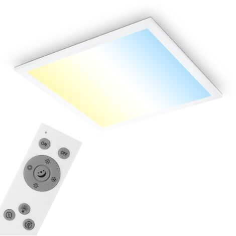 Pannello LED CCT Lampada da soffitto Pannello da soffitto Telecomando dimmerabile 38x38cm Briloner