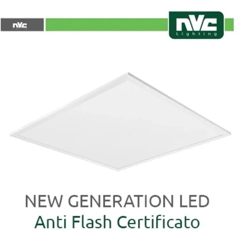 Image of NVC - pannello luminoso led da incasso driver osram bianco naturale 60x60 cm 35 watt