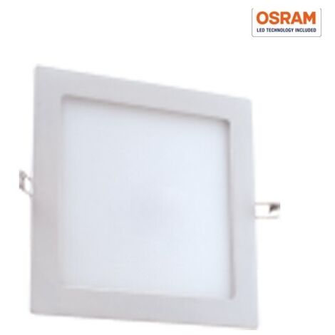 Pannello LED da incasso quadro 20W 6000K