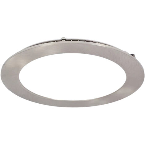 Pannello led incasso silver tondo slim 12 watt plafoniera luce3000K