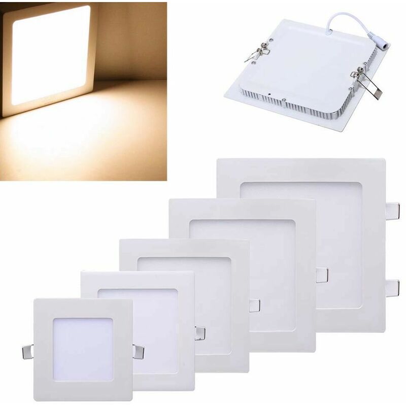 Pannello Led Slim Incasso X Watt Plafoniera A Soffitto V Lumen Luce Naturale