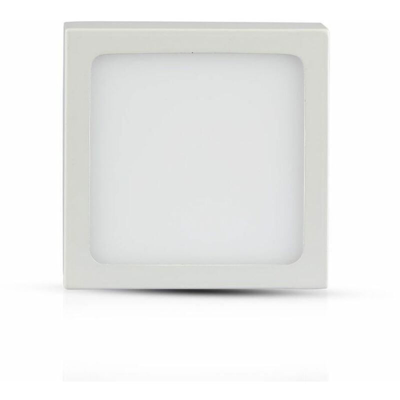 Image of 12W pannello led montato superficie premium quadrato bianco naturale 4000K - Luce naturale
