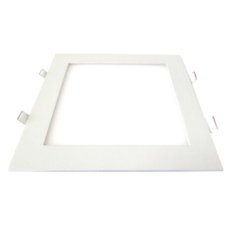 Pannello Led Plafoniera Faretto Incasso Da Soffitto Bianco Naturale 18W Quadrato 200X200mm 96 Smd 2835