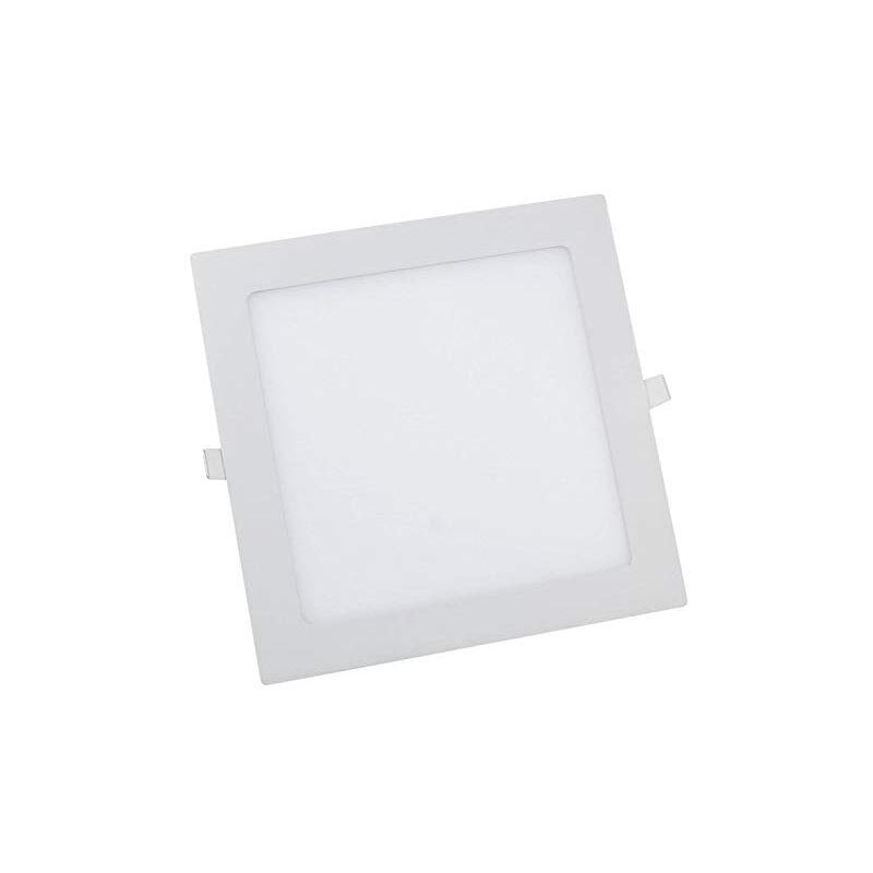Image of Pannello led quadrato bianco slim 18w ip20 incasso faro faretto completo driver luce bianca fredda naturale calda downlight fredda bianca 6500k