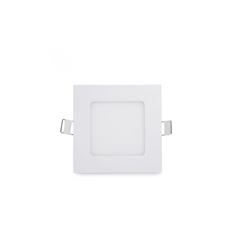 Image of Pannello led quadrato bianco slim 6w ip20 incasso faro faretto luce bianca fredda 6500k naturale 4500k calda 3000k Downlight fredda bianca 6500k