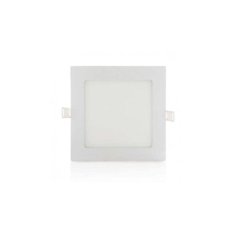 Image of Mille Lucciole - Pannello led quadrato slim 12w ip20 incasso faro faretto completo driver bianco luce calda naturale fredda Downlight calda 3000k