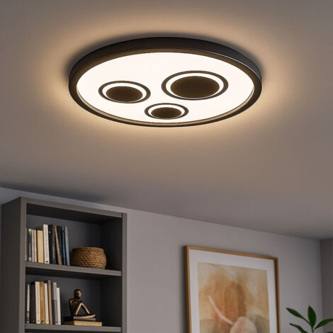 Pannello LED retroilluminato con cornice Ø42,3 cm 22 W nero Briloner