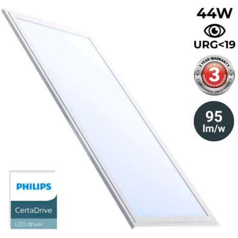 BARCELONA LED Pannello LED slim 120X30 cm - Driver Philips - 44W - UGR19 - Bianco Freddo