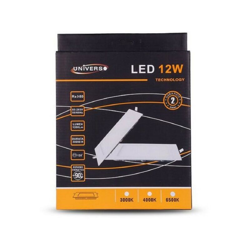 Trade Shop - Pannello Led Slim 12w Incasso