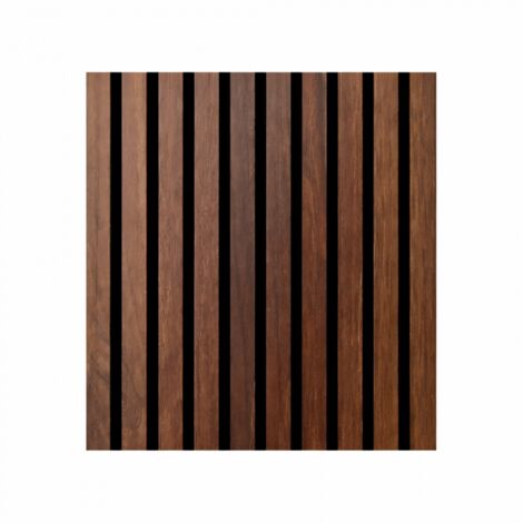 Pannello murale acustico a doghe effetto noce chiaro fonoassorbente set 12 pezzi 60x60 per casa e ufficio - Divina Home