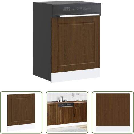 Pannello -  Pannello Lavastoviglie Porto Rovere Marrone 60x1,5x67 cm