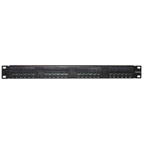Pannello Patch 24 Porte 19" Utp Categoria 5E Morsettiera Tipo 110 Idc