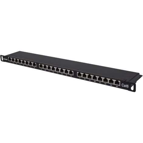 Pannello Patch 24 Posti 19'' 0.5U Cat6 FTP Nero - Intellinet