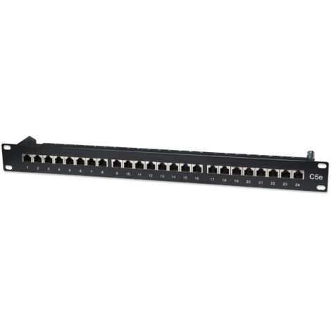 Pannello Patch di Permutazione STP Cat5e Nero 1U di Intellinet 513487