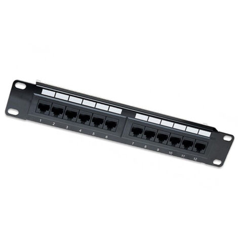 Pannello Patch Intellinet per rack 10 12p UTP Cat.6A