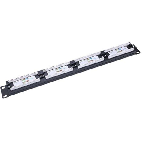 Pannello patch RJ45 UTP a 24 porte, montaggio a parete, rack per cavi, connettore per strumento LAN, adattatore di rete Ethernet Cat6