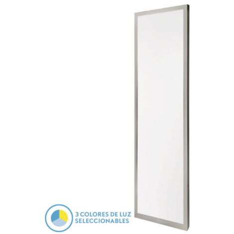 Pannello piatto 72w 3000k-4000k-6500k 3,8x30x120 cm nichel 7200lm