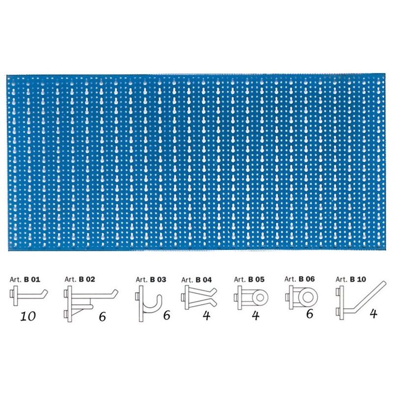 Pannello forato porta attrezzi