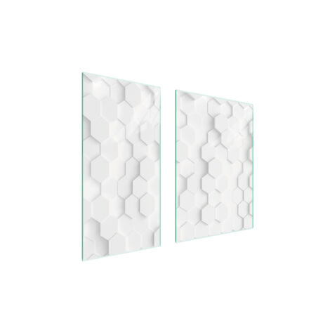 PANNELLO PROTETTIVO IN VETRO 75x52 BIANCO