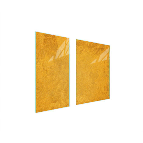 PANNELLO PROTETTIVO IN VETRO 75x52 ORO